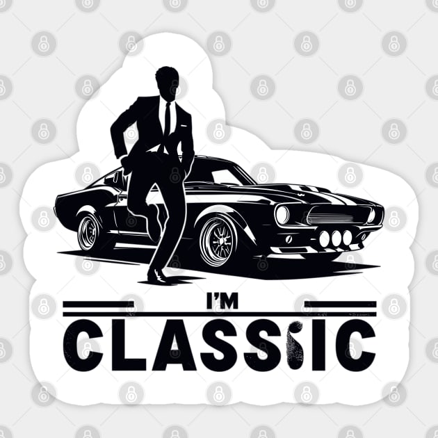 Classic Car Sticker by Vehicles-Art